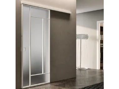 Porta per interni Glass Bianco Colorado con telaio in alluminio di BiHome