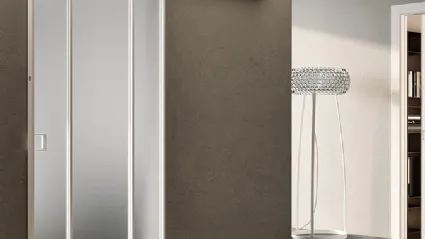 Porta per interni Glass Bianco Colorado con telaio in alluminio di BiHome