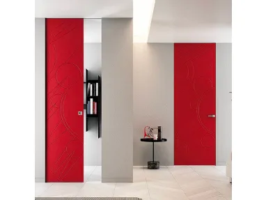 Porta per interni Filomuro Halley in Laccato Opaco Rosso di BiHome