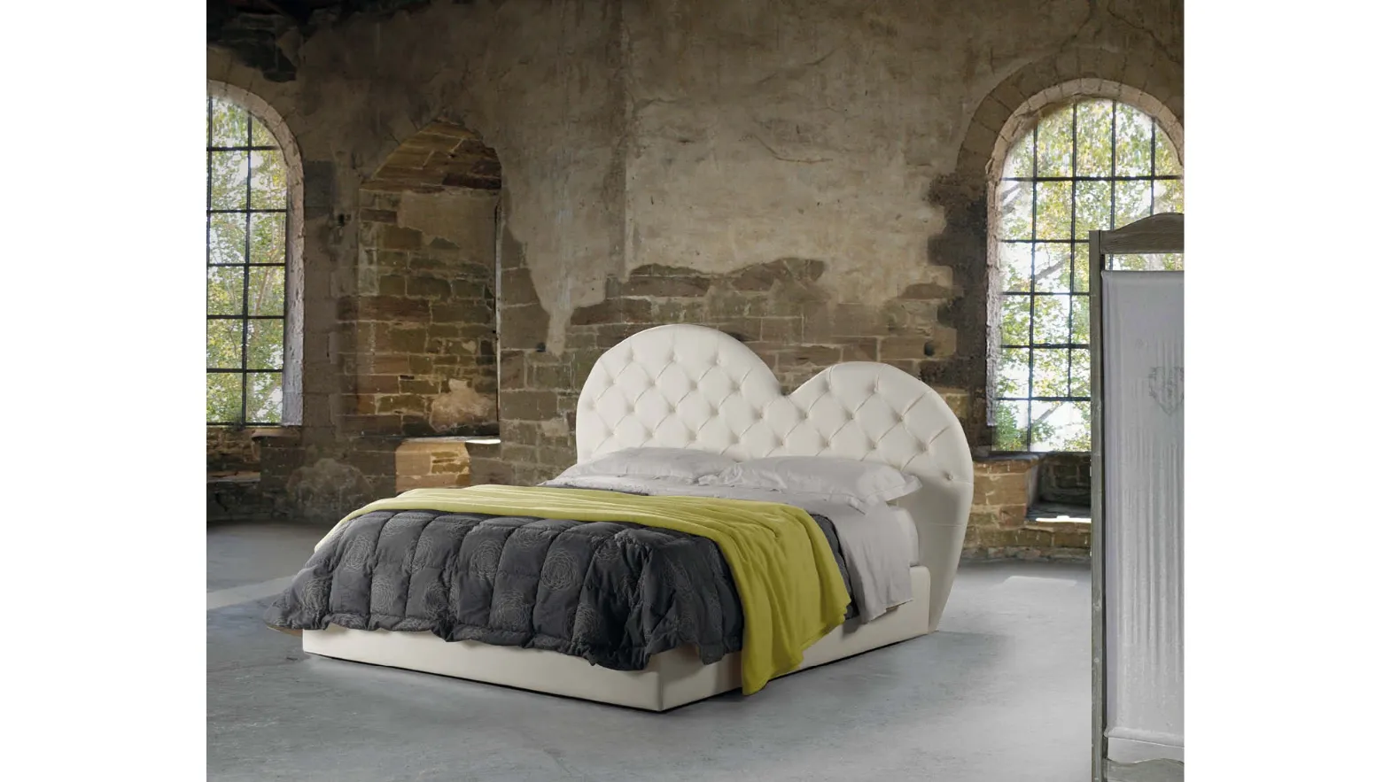 Letto con testiera Anemone di Lettissimi