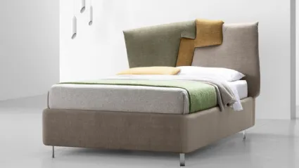 Letto Fantasy Young a una piazza e mezza con testiera in tessuto dal design unico e inconfondibile di Stilfar Italia