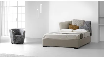 Letto in tessuto con testiera dal design originale Fantasy di Stilfar