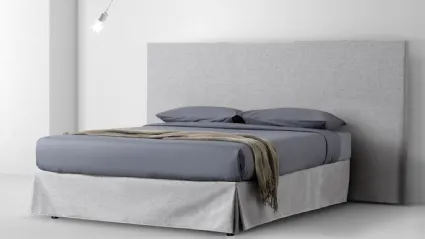 Letto Sommier Easy in tessuto con testiera boiserie a parete di Stilfar