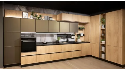 Cucina Moderna angolare Diamante rovere light di Mobilturi