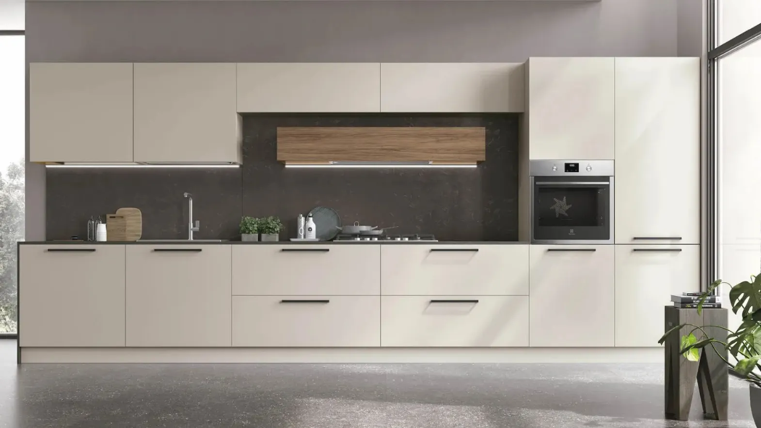 Cucina Moderna lineare Infinity di Stosa