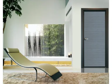 Porta per interni Luxdoor Frame in alluminio con pannello in melaminico di Nusco