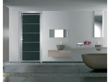 Porta per interni Luxdoor Chrystall 01 in melaminico e alluminio di Nusco